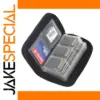 Compact Black Memory Card Storage Case