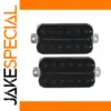 Black Ceramic Humbucker Pickup Set for Electric Guitars