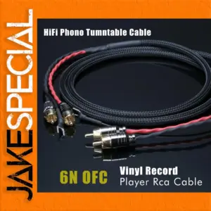 High-Fidelity RCA Phono Cable 6N OFC Copper