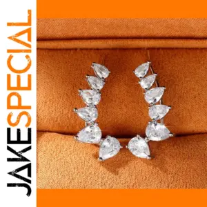 Water Drop Cubic Zirconia Earrings for Women