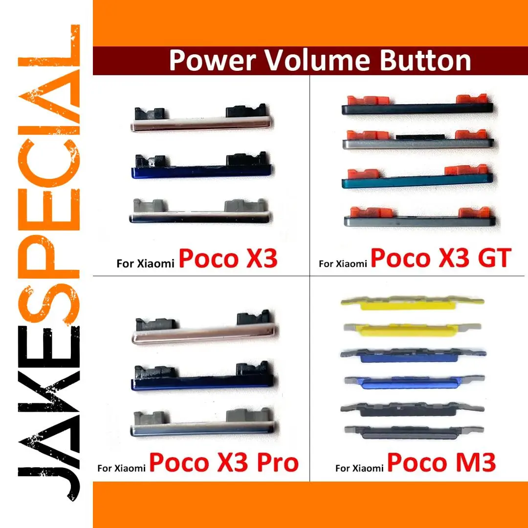 Xiaomi Poco Replacement Side Buttons Set 1 Xiaomi Poco Replacement Side Buttons Set