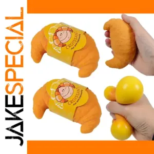 Realistic Croissant Squishy Toy for Stress Relief