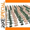 Set of 100 Plastic Toy Soldiers for Creative Play