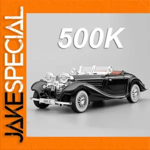 Vintage 1:32 Scale Diecast Car Model with Lights