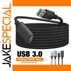 Nylon Braided USB 3.0 Extension Cable 3m