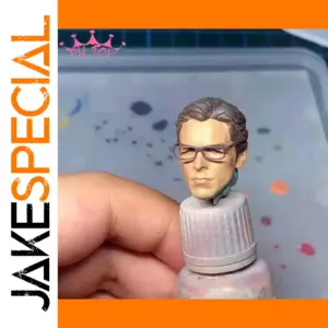 Miniature 1/12 Scale Black Glasses Frame for Figures