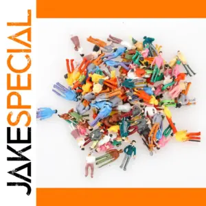 Vibrant 100-Piece Miniature Figures Set for Dioramas