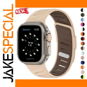 Two-Tone Silicone Sport Band for Apple Watch Series 7-10