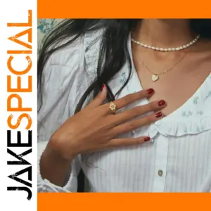 Elegant Stainless Steel PVD Gold Women's Ring