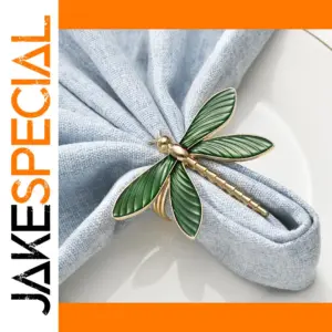 Elegant Dragonfly Napkin Ring in Zinc Alloy