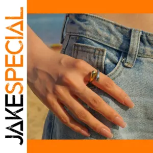 Stainless Steel Twist Ring for Women