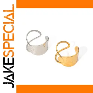 Minimalist Stainless Steel Geometric Ring Model JDR202399