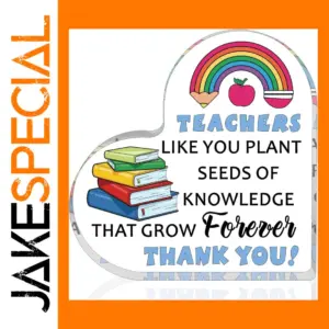 Vibrant Teacher Appreciation Acrylic Plaque