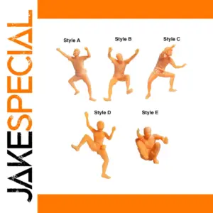 Vibrant 1/64 Rock Climbing Figurines Set