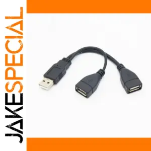 2-in-1 USB Extension Cable 15cm/30cm for Data & Power