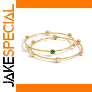 Elegant Stainless Steel Women's Bangle Set