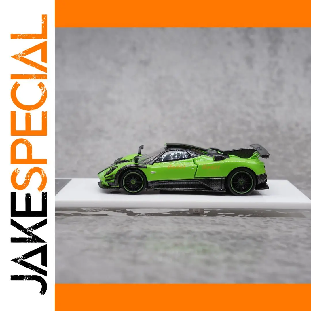 Vibrant Green Pagani Zonda Diecast Model 1 Vibrant Green Pagani Zonda Diecast Model