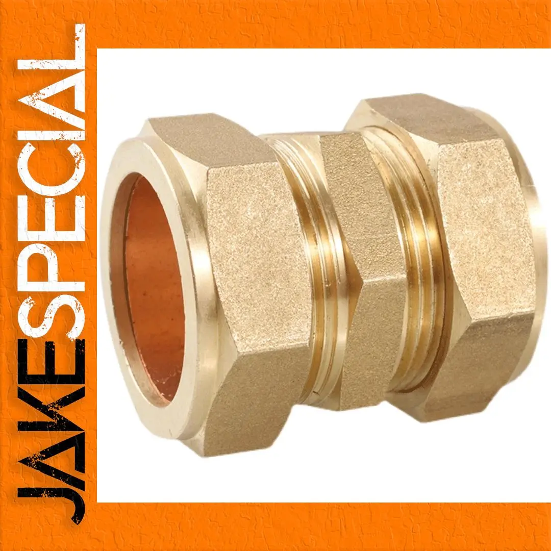 Brass Compression Union Fitting 6-42mm 1 Brass Compression Union Fitting 6-42mm