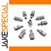 Set of 10 Silver F-Type Coaxial Connectors
