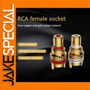 R205 Gold-Plated RCA Female Socket Set (4 Units)