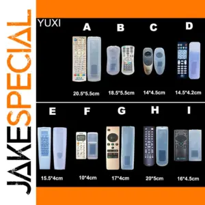 Universal Clear Silicone Remote Cover (9 Sizes)