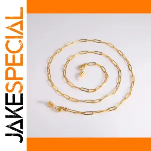Gold-tone Stainless Steel Glasses Chain 78cm