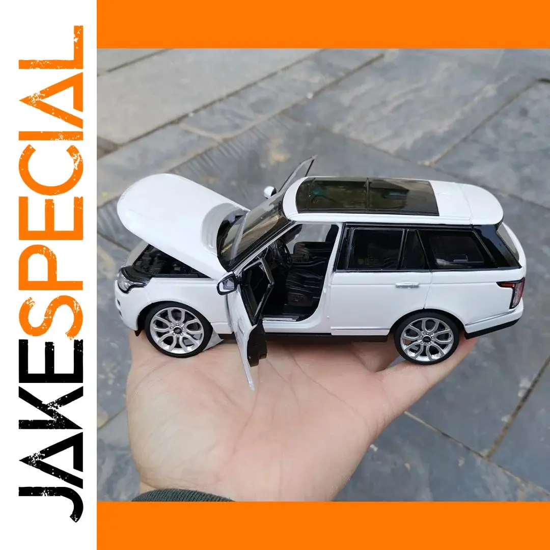 White 1:24 Scale Range Rover SUV Diecast Model 1 White 1:24 Scale Range Rover SUV Diecast Model