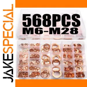 High-Quality Copper Washer Set 568pcs M6-M28
