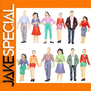 Vibrant Set of 12 G Scale Model Figures