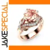Rose Gold Fashion Ring with Cubic Zirconia