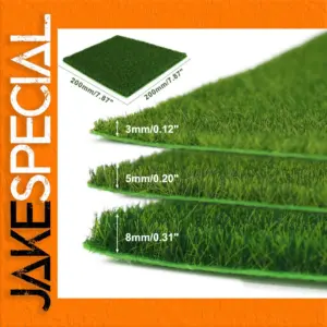 Artificial Grass Mat 20cm x 20cm with 3-8mm Thickness