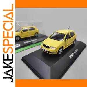 Vibrant Yellow 1/43 Skoda Fabia I Model Car