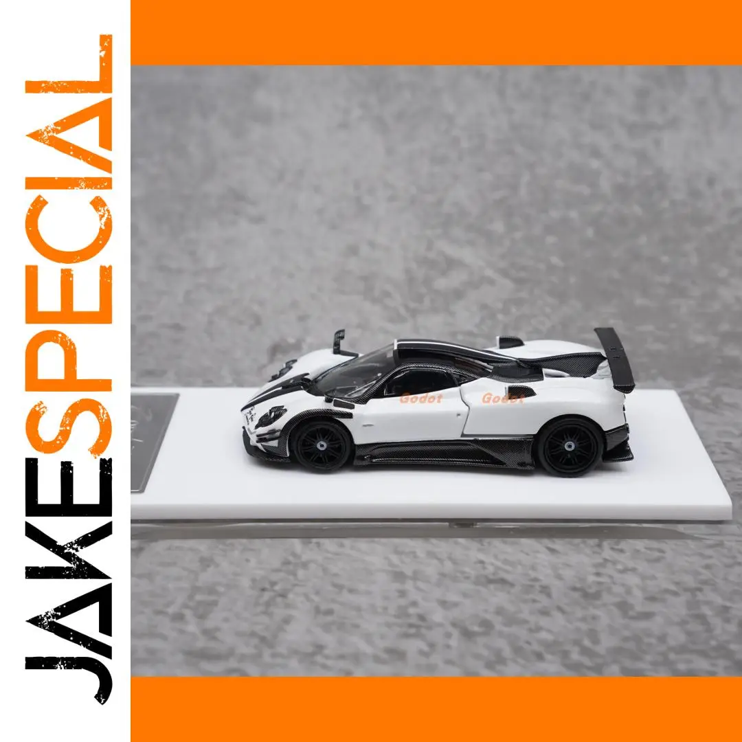 White Pagani Zonda 1:64 Scale Diecast Model 1 White Pagani Zonda 1:64 Scale Diecast Model