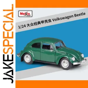 Green Maisto Volkswagen Beetle Diecast Model