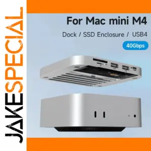 USB C Hub with M.2 SSD Enclosure for Mac Mini
