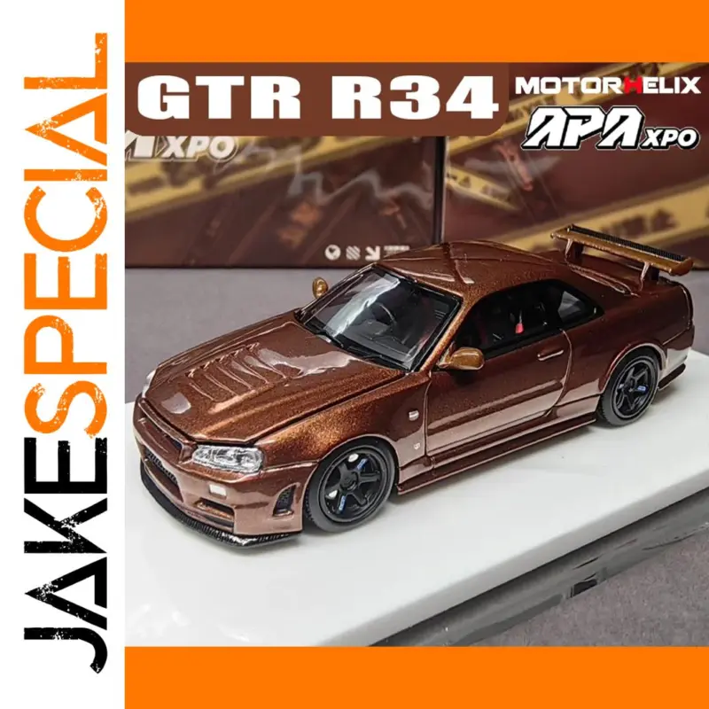 Unleashing the Classics: The Die-Cast Nissan Skyline GTR R34 Model in Brown 1 0a2d8bf2553c4bb0945ee89e product image