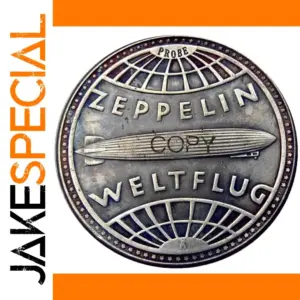 Vintage Weimar Zeppelin Pattern Coin Replica