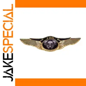 120th Anniversary Winged Metal Badge for Motorcycle Clubs