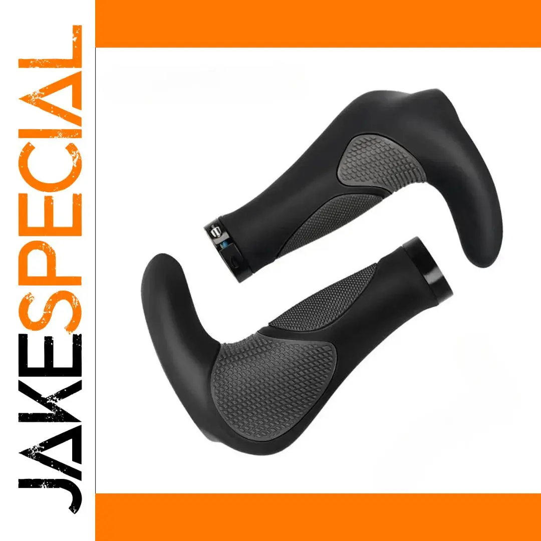 Ergonomic Black Bicycle Handlebar Grips 1 Ergonomic Black Bicycle Handlebar Grips