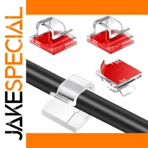 Self-Adhesive Cable Management Clips Set