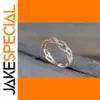 Infinity Love Heart Sterling Silver Ring