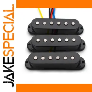 Black Stratocaster Pickups Set with Alnico 5 Magnets