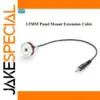 Metal Panel Mount Extension Cable 3.5mm 30cm
