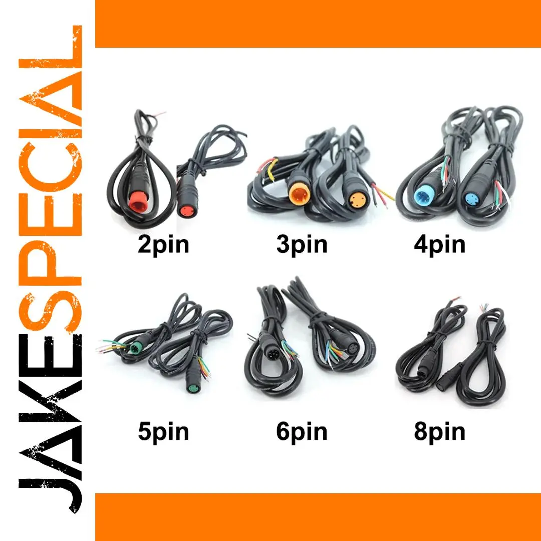 Waterproof M8 Connector Set for E-Bikes 1 Waterproof M8 Connector Set for E-Bikes