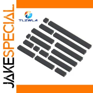 Double-Row Female Header Socket 2.54mm Pitch 2x2-2x40