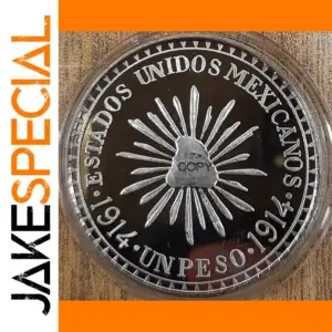 Vintage 1914 Mexican Peso Replica Coin
