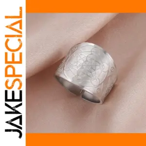 Angel Seal Archangel Ring with Sacred Geometry