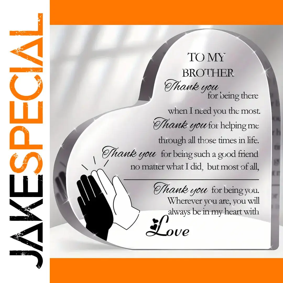 Brother Appreciation Heart Plaque for Desk 1 Brother Appreciation Heart Plaque for Desk