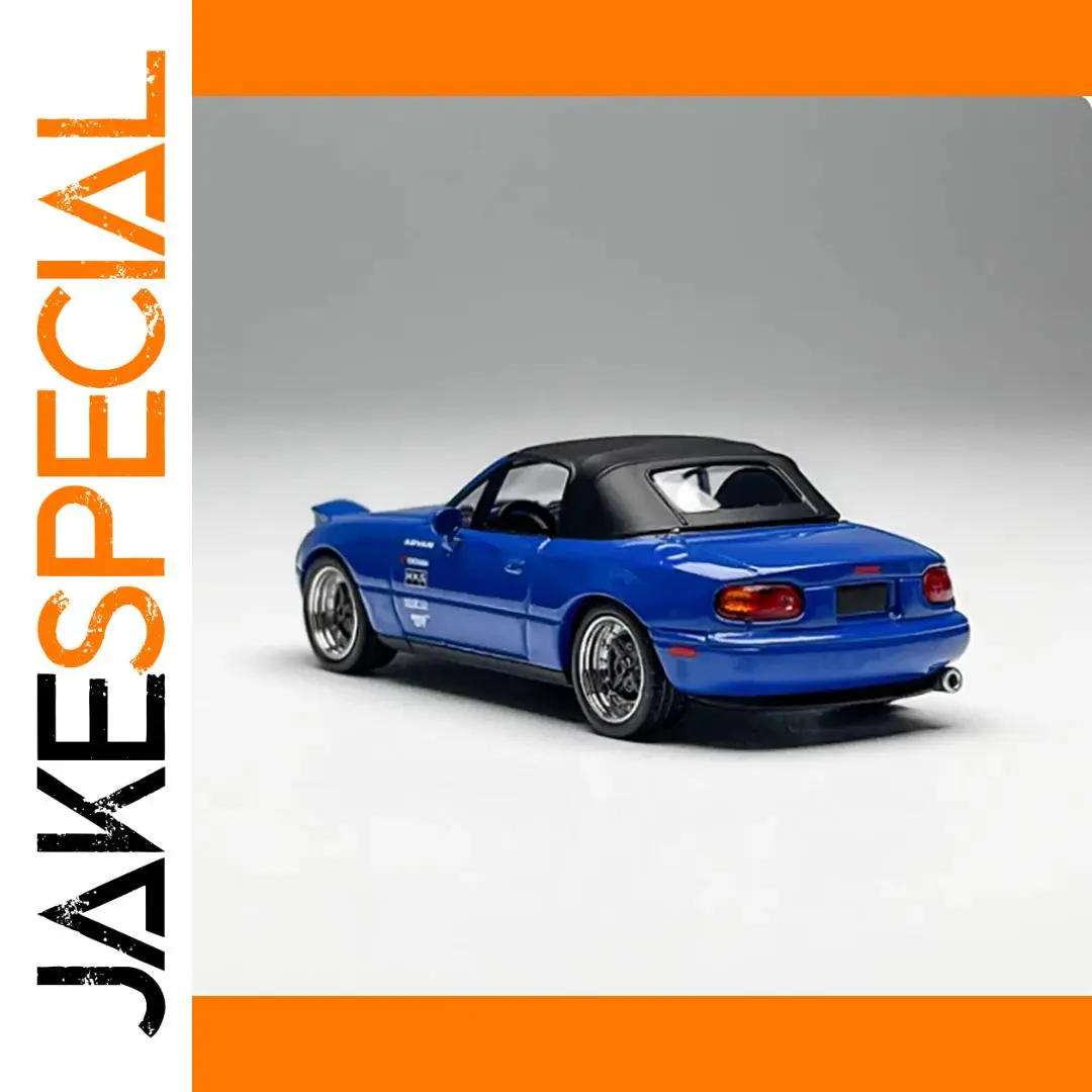 Blue Mazda MX-5 1/64 Scale Diecast Model 1 Blue Mazda MX-5 1/64 Scale Diecast Model