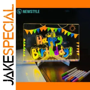 Colorful LED Note Board Night Light 30x20cm